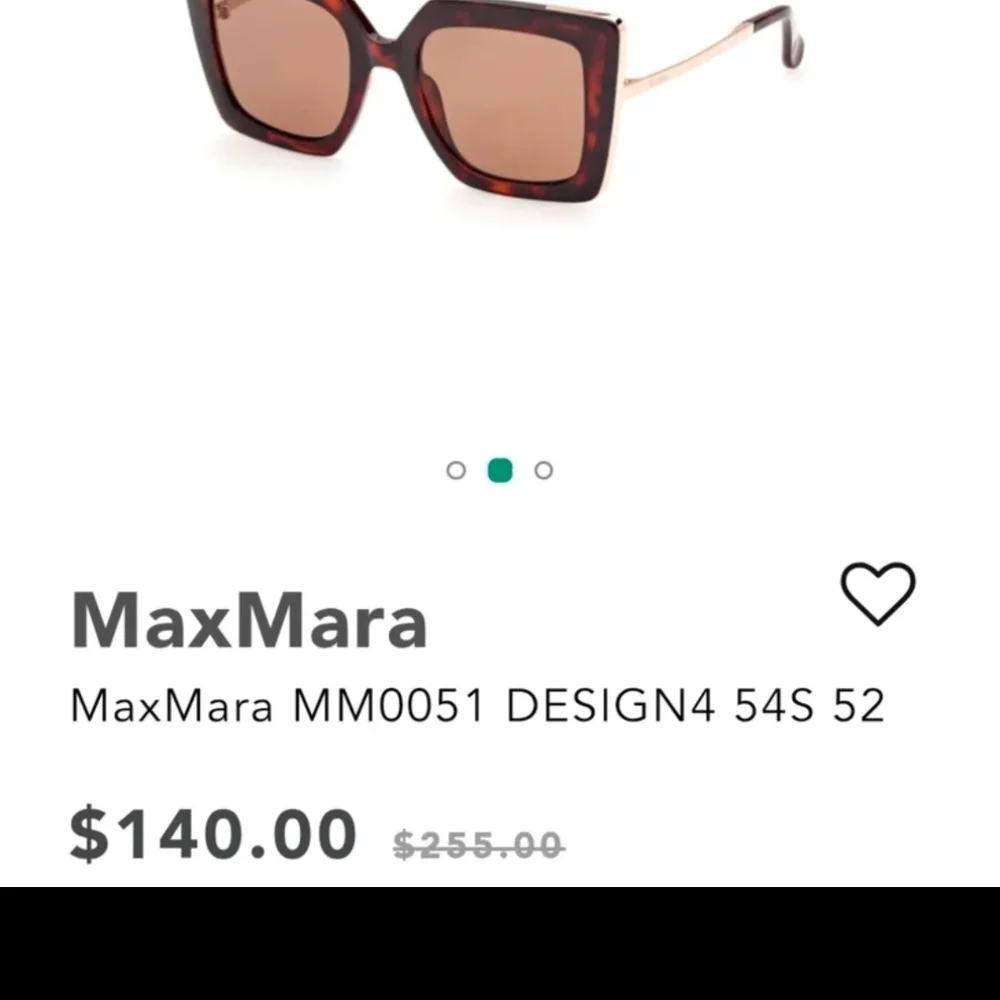 Max Mara Tortoiseshell Square Sunglasses